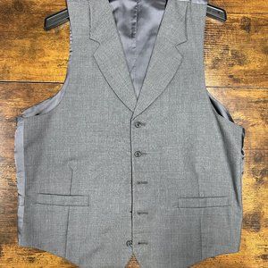Men Suit Vest Solid Color Outwear Mens Holiday Fashion Sleeveless Grey Formal